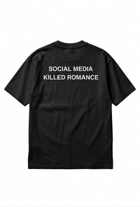 T-shirt SMKR Social Media Killed Romance coupe oversize - vue dos